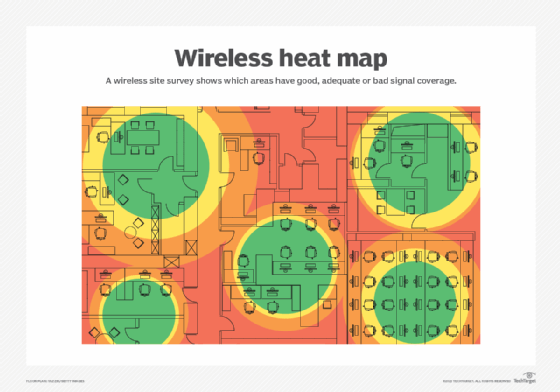 office layout and Wi-Fi heat map software