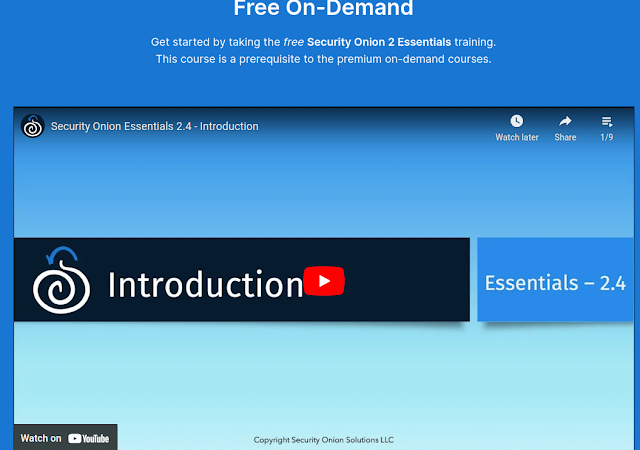 Security Onion 2.4 Essentials training available now for FREE!