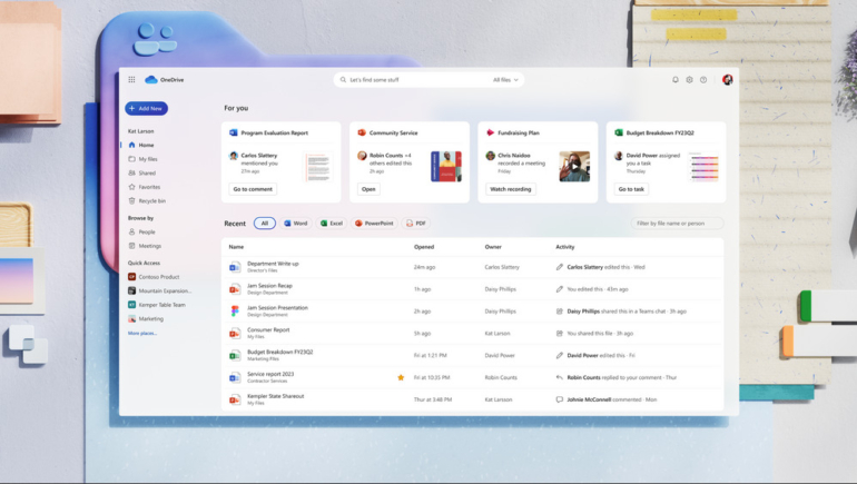 Microsoft Redesigns OneDrive for Business Layout