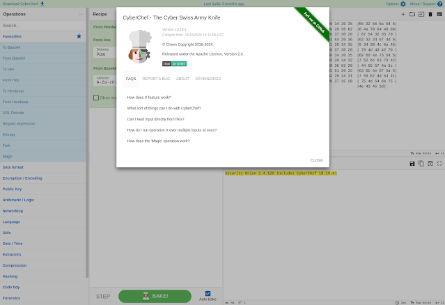 Coming soon to Security Onion: CyberChef 10.19.4!