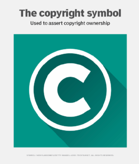 Copyright symbol graphic